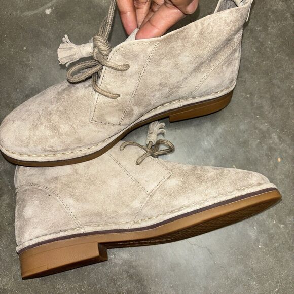 Hush Puppies Shoes - Hush Puppies Sz 6.5 Cyra Catelyn Suede Leather Chukka Ankle Boot Laced Up Casual
